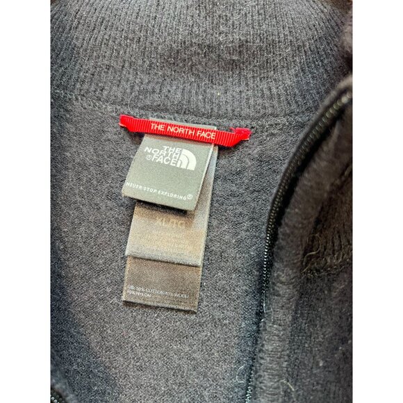 The North Face Women's Full Zip Cotton Jacket Long Sleeve Stretch Size XL Black - Picture 3 of 8